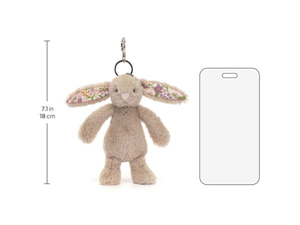 Blossom Beige Bunny 'Petal' Bag Charm