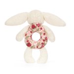 Blossom Cream Bunny 'Berry' Ring Rattle