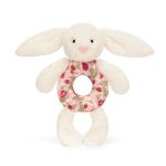 Blossom Cream Bunny 'Berry' Ring Rattle
