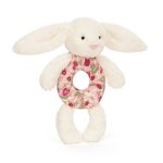 Blossom Cream Bunny 'Berry' Ring Rattle