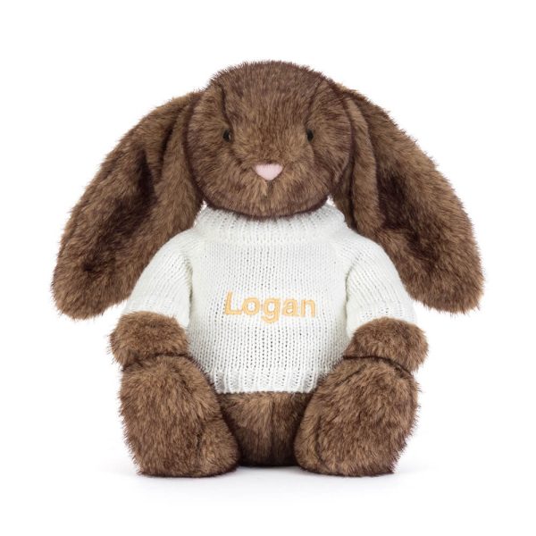 Hoppleston Luxe Bunny with Personalized Cream Jumper