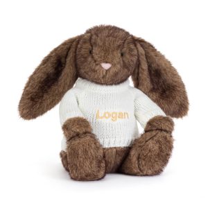 Hoppleston Luxe Bunny with Personalized Cream Jumper