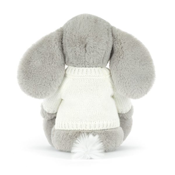 Bashful Luxe Elephant Thuddeus with Personalized Cream Jumper