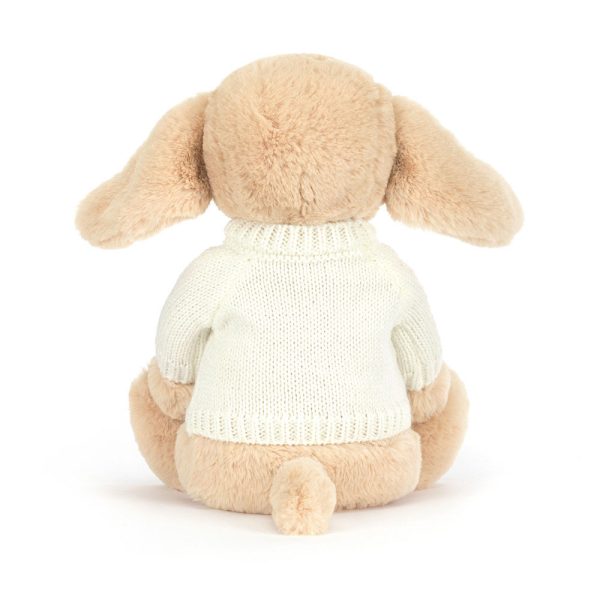 Bashful Luxe Puppy Orlando with Personalized Cream Jumper