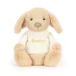 Bashful Luxe Puppy Orlando with Personalized Cream Jumper
