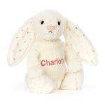 Bashful Twinkle Bunny with Personalized Cream Jumper