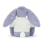 Bashful Viola Bunny with Personalized Cream Jumper