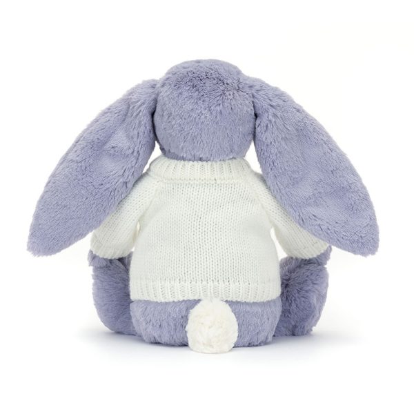 Bashful Viola Bunny with Personalized Cream Jumper