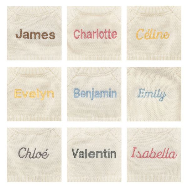 Blossom Cream Bunny 'Berry' with Personalized Cream Jumper