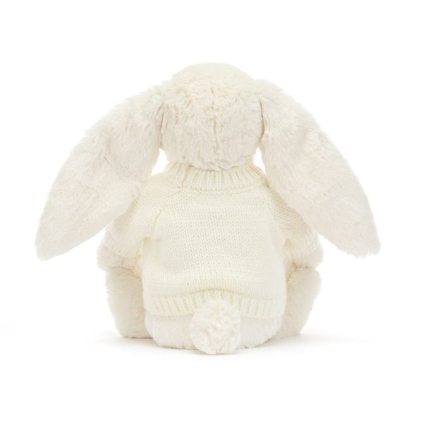 Blossom Cream Bunny 'Berry' with Personalized Cream Jumper