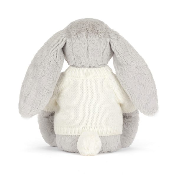Blossom Silver Bunny 'Bloom' with Personalized Cream Jumper