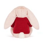 Blossom Blush Bunny 'Cherry' with Personalized Red Jumper