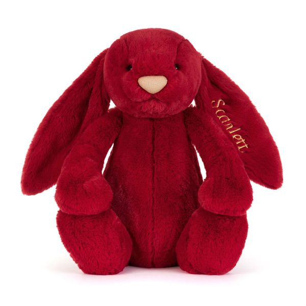 Personalized Bashful Luxe Bunny Scarlett Huge
