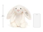 Personalized Bashful Cream Bunny Medium