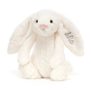 Personalized Bashful Cream Bunny Medium