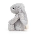 Personalized Bashful Silver Bunny Medium