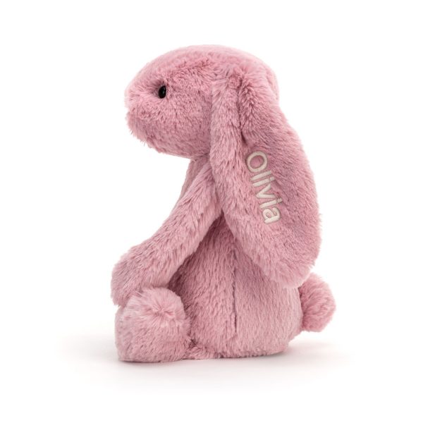 Personalized Bashful Tulip Pink Bunny Medium