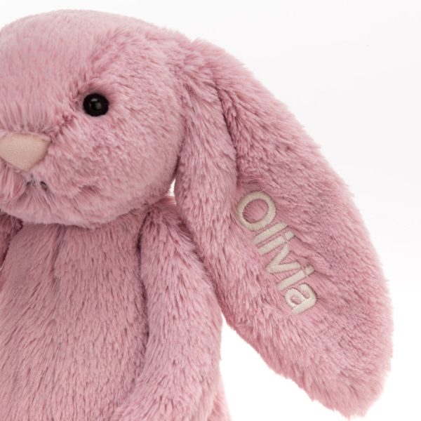 Personalized Bashful Tulip Pink Bunny Medium