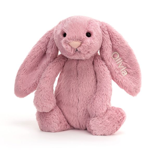 Personalized Bashful Tulip Pink Bunny Medium