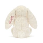 Personalized Bashful Red Love Heart Bunny Medium