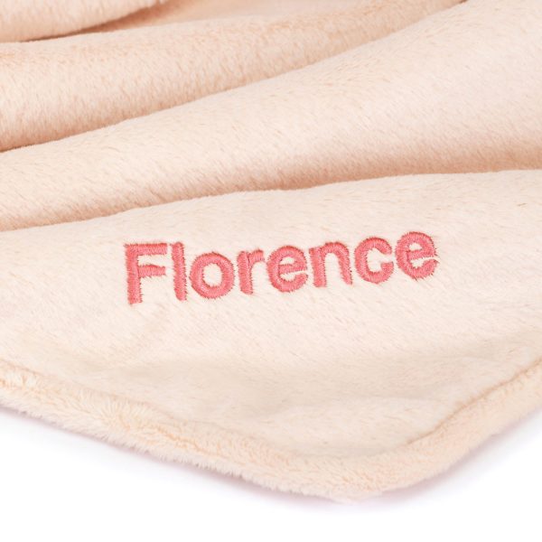 Personalized Bashful Blush Bunny Blankie