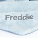 Personalized Bashful Blue Bunny Soother