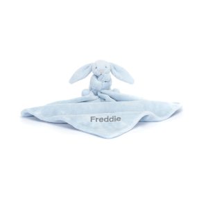 Personalized Bashful Blue Bunny Soother