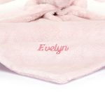 Personalized Bashful Pink Bunny Soother