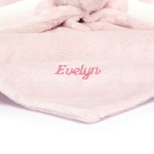 Personalized Bashful Pink Bunny Soother