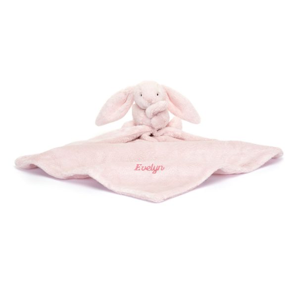 Personalized Bashful Pink Bunny Soother